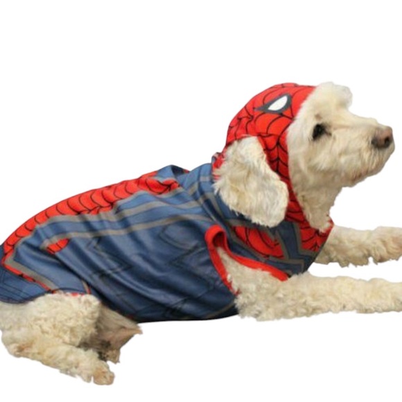 Marvel Other - Marvel Avenger Spider-Man Dog Costume with Hood, NWOT